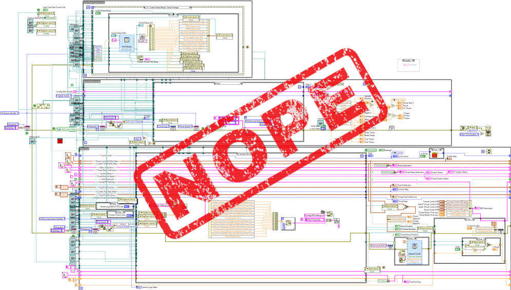 traditional approach with labview code